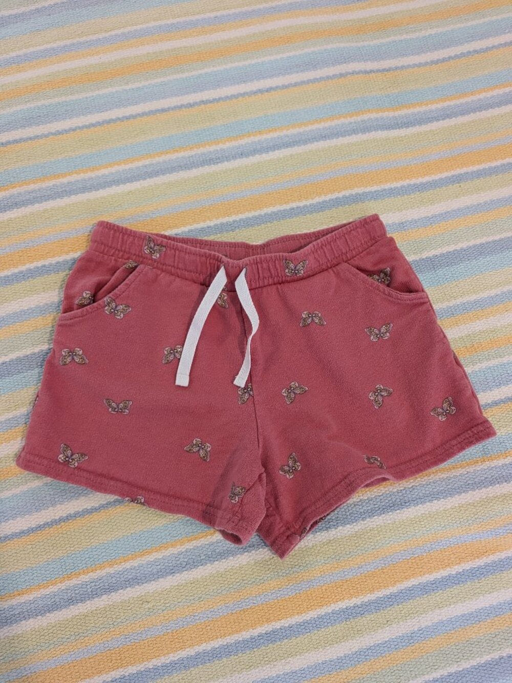 🛍️ BUNDLE ONLY • Girl's Carter's pink knit butterfly shorts size 7
